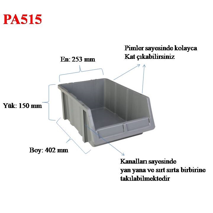 PA515 AVADANLIK GRİ